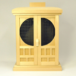 青森のひば材を使ったオリジナルの箱宮です